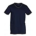 Mens V-Neck Contrast Trim Scrub Top M7650
