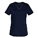 Ladies V-Neck Contrast Trim Scrub Top M7660