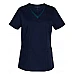 Ladies V-Neck Contrast Trim Scrub Top M7660