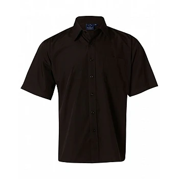Men's Poplin Short Sleeve Business Shirt Bs01s