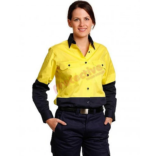 Ladies Long Sleeve Safety Shirt Sw64