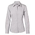 Women's Ticking Stripe Long Sleeve Shirt M8200l