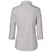Women's Ticking Stripe 3/4 Sleeve Shirt M8200q