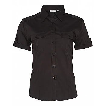 Ladies Short Sleeve Military Shirt M8911