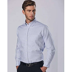 Men's Dot Contrast Long Sleeve Shirt M7922 Men's Dot Contrast Long Sleeve Shirt M7922