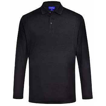 Men's Lucky Bamboo Long Sleeve Polo Ps89