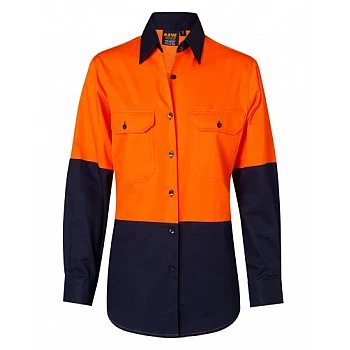 Ladies Long Sleeve Safety Shirt Sw64