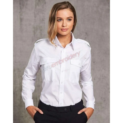 Unisex Epaulette Long Sleeve BS06L