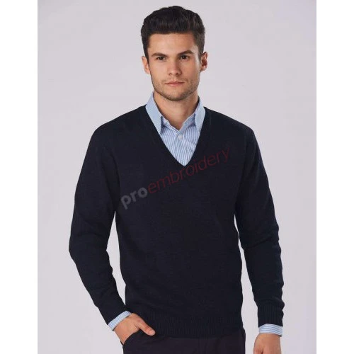 Unisex Wool/ Acrylic V-Neck Jumper Wj01 Unisex Wool/ Acrylic V-Neck Jumper Wj01