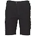 Mens Stretch Cargo Work Shorts With Design Panel Treatments