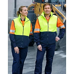 Hi Vis Two Tone Fleece Vest Sw08