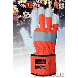 Navarro High Viz Premium Leather Rigger Gloves Navarro High Viz Premium Leather Rigger Gloves