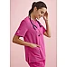 Womens Pink V-Neck Scrub Top