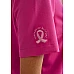 Womens Pink V-Neck Scrub Top
