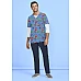 Unisex V-Neck Printed Scrub Top