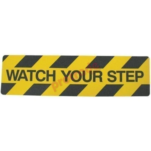 Watch Your Step Anti Slip Self Adhesive Grip Mat 150mm X 600mm