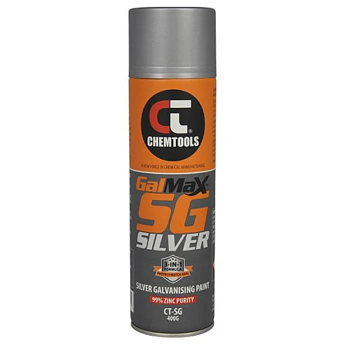 Galmax Sg Silver 3-In-1 Galvanising Paint 400g Aerosol Galmax Sg Silver 3-In-1 Galvanising Paint 400g Aerosol