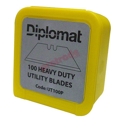 Diplomat Heavy Duty Utility Blades Pack Of 100 Diplomat Heavy Duty Utility Blades Pack Of 100