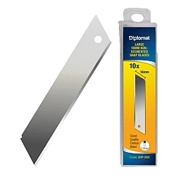 Diplomat 18mm Non Segmented Snap Blades - Pack Of 10 Diplomat 18mm Non Segmented Snap Blades - Pack Of 10