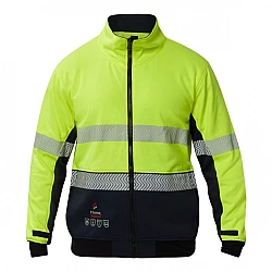 Fr Hi Vis Segmented Reflective Fleece