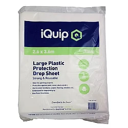 iQuip Plastic Drop Sheet 2.6m X 3.6m