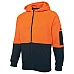 JB's wear Hi vis full zip fleecy hoodie - 6HVH
