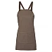Cross Back Bib Canvas Apron - Without Strap