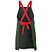 Cross Back Canvas Apron - Without Strap