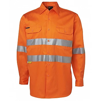 Hi Vis Long Sleeve Day & Night 190g Close Front Shirt