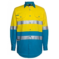 Hi Vis Long Sleeve Shirt With Reflective Tape