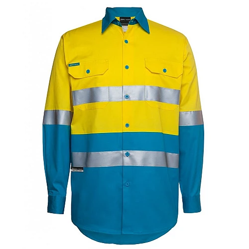 Hi Vis Long Sleeve Shirt With Reflective Tape