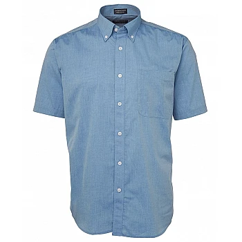 Poly Cotton Short Sleeve Button Shirt