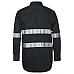 Hi Vis Dark Navy Long Sleeve Shirt With Reflective Tape