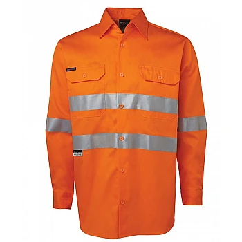 Hi Vis Long Sleeve Shirt With Reflective Tape