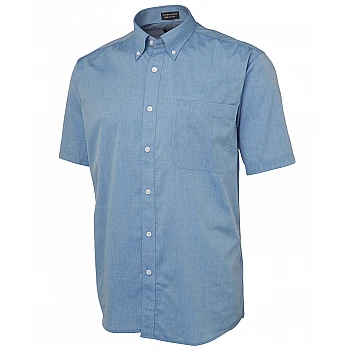 Poly Cotton Short Sleeve Button Shirt