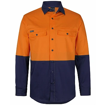Hi Vis Long Sleeves Stretch Work Shirt