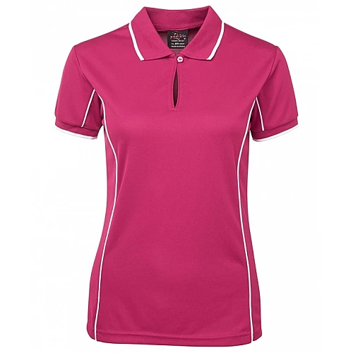 Ladies Polo Shirt With Piping Ladies Polo Shirt With Piping