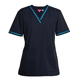 Ladies Contrast Scrub Top