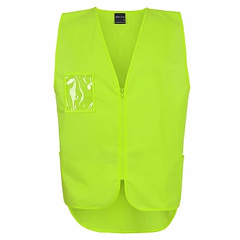 Hi Vis Zip Drop Tail Safety Vest