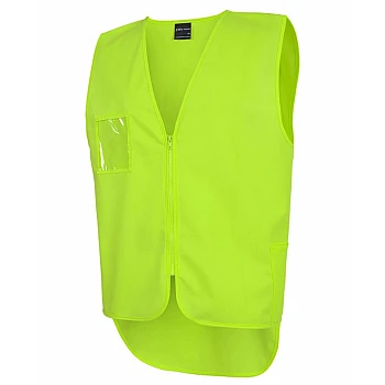 Hi Vis Zip Drop Tail Safety Vest