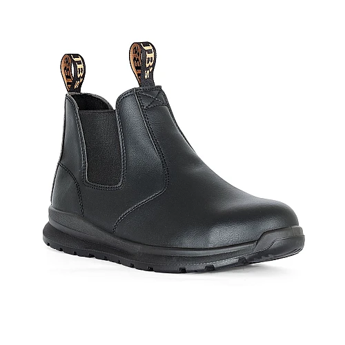 Microfiber Safety Elastic Sided Black Boot Microfiber Safety Elastic Sided Black Boot