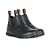 Microfiber Safety Elastic Sided Black Boot