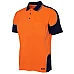 Hi Vis Polo Shirt Coloured Sleeves 