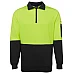 JB's Hi Vis Fleecy Sweat With Half Zip