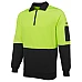 JB's Hi Vis Fleecy Sweat With Half Zip