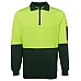 JB's Hi Vis Fleecy Sweat With Half Zip