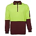 JB's Hi Vis Fleecy Sweat With Half Zip