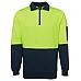 JB's Hi Vis Fleecy Sweat With Half Zip