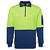 JB's Hi Vis Fleecy Sweat With Half Zip