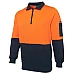 JB's Hi Vis Fleecy Sweat With Half Zip